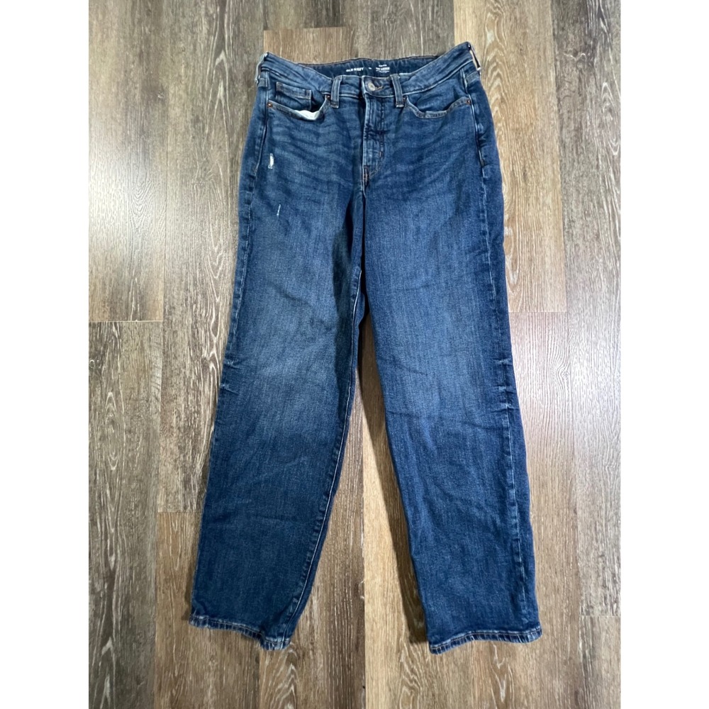 Old Navy OG Loose Jeans Womens 10 Blue High Rise Secret-Smooth Pockets